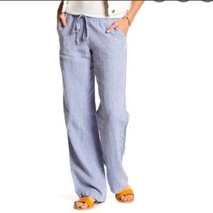 Allen Allen Drawstring Linen Pants size xs